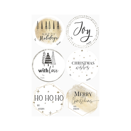 Christmas Gold and Silver (Small) - Pack of 12